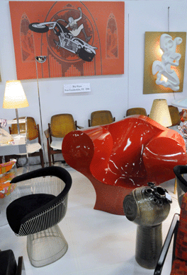 "Big Red,†a chair designed by Ron Arad, was featured at Pre-View, Fort Lauderdale, Fla.