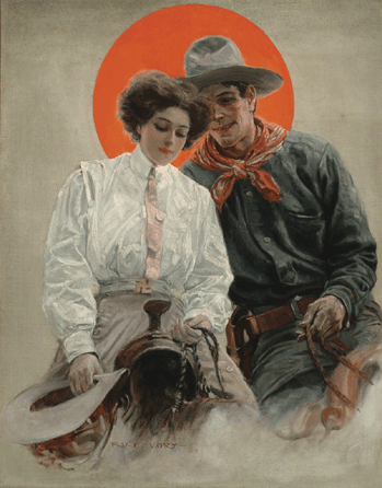 Percy Van E. Ivory (1883‱960), untitled, 1909, cover for Harper's Weekly, September 9, 1909, oil on canvas, 30 by 24 inches.