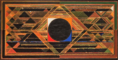 Syed Haider Raza, "Gestation,†acrylic on canvas, painted in 1989, sold for $1,202,500.