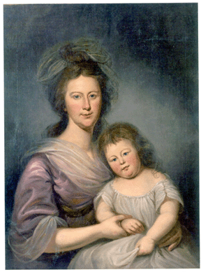 A Charles Willson Peale portrait of Mrs Thomas Leiper and her daughter, Helen Hamilton Leiper, was headed back to Michigan after attaining $44,840. The circa 1794 portrait came to the sale out of the collection of Irving and Dorothy Minett of Bloomfield Hills, Mich.