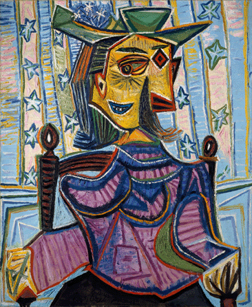  "Dora Marr in an Armchair,†1939, is Picasso's multiangled homage to one of his longtime lovers.