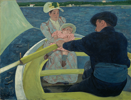 One of Mary Cassatt's strongest and most admired paintings, "The Boating Party,†1893‱894, was purchased by Dale in 1929.