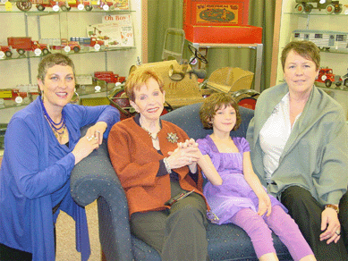 Members of the late Donald Kaufman's extended family attended the auction and subsequent celebration of Kaufman's life hosted by Bertoia. From left are Deborah Kaufman Mager, Sally Kaufman, Sadie Mager and Mary Ellen Simon. ⁃atherine Saunders-Watson photo