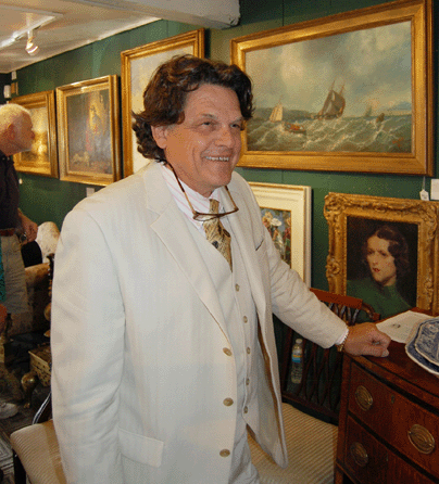 Auctioneer Kaja Veilleux has dealt in antiques for more than 40 years. The Waterville, Maine, native has owned the Thomaston Auction Galleries for 18 years, as long as vice president John D. Bottero has been with the house.