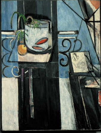 Henri Matisse (French, 1869‱954), "Goldfish and Palette,†1914, oil on canvas. 57¾ by 44¼ inches. The Museum of Modern Art, New York; gift and bequest of Florene M. Schoenborn and Samuel A. Marx ©2010 Succession H. Matisse/Artists Rights Society (ARS), New York.