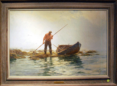 "Gathering Irish Moss, Nova Scotia,†by the Nova Scotia-born artist Jack Gray fetched $21,850.