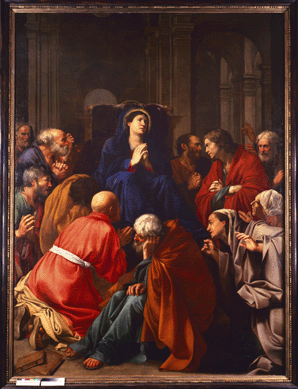 Carlo Saraceni, "The Dormition of the Virgin,†circa 1612‱5, oil on copper.