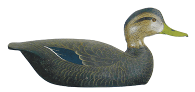 This Ward Brothers black duck set an auction record at $97,750.