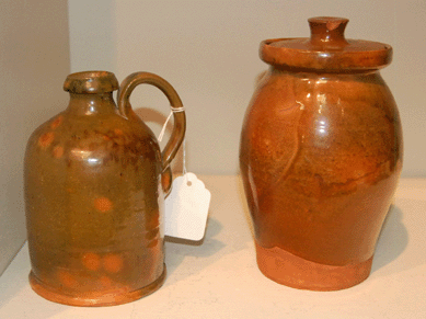 Two Nineteenth Century Gonic pottery vessels fetched $1,150.