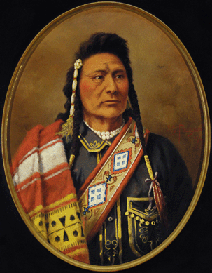 A small, 13-by-10-inch highly desirable portrait of Chief Joseph by Edgar Paxon (1852‱919) soared to a new world auction record of $163,800.