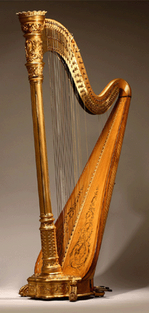 This circa 1915 Lyon & Healy concert harp arrived at auction from the estate of a former member of the San Francisco Philharmonic and found a large audience, fetching $11,500.