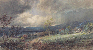 Jasper Francis Cropsey, "Storm Across the Hudson.† †New York State Museum photo