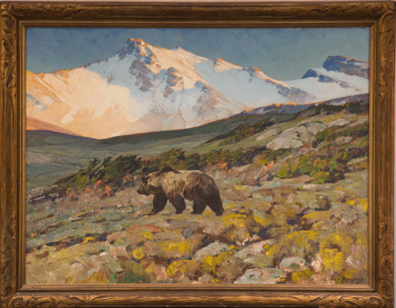 The top lot of a dozen paintings by Carl Clemens Moritz Rungius †and the auction overall †was "Humpback Grizzly†from the H. Wendell Endicott Collection that attained $460,000.