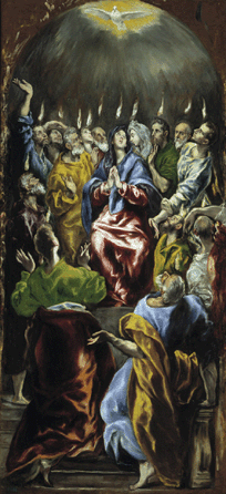 El Greco, "Pentecost,†circa 1600, Madrid, Museo Nacional del Prado.