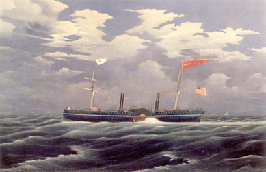 "I first saw the picture 25 years ago in a wonderful New York collection and never forgot it,†Alan Granby said of James Bard's portrait of Cornelius Vanderbilt's steam yacht North Star. The Cape Cod dealer acquired the 43-by-65-inch oil on canvas view, painted to the order of Commodore Vanderbilt, for $118,000. The celebrated yacht, built for the Vanderbilt family's European travels, was the largest of its kind at the time.