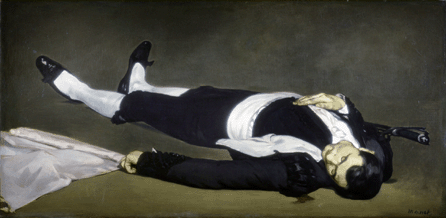 Edouard Manet, "The Dead Toreador.†Image courtesy National Gallery of Art, Washington, D.c.
