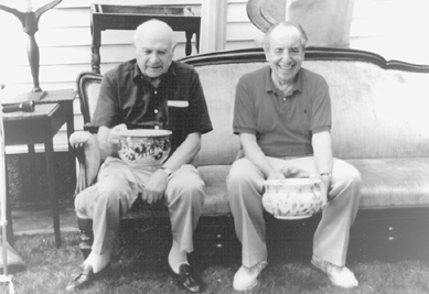 The best of friends, Zeke Liverant, left, and Albert Sack.