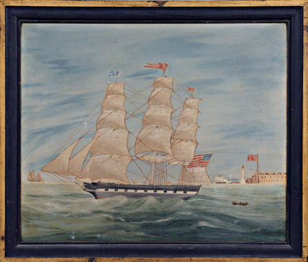 In its day the largest merchantman in the world, the square rigger Rappahannock was the highlight of the sale when it sold for $35,550.