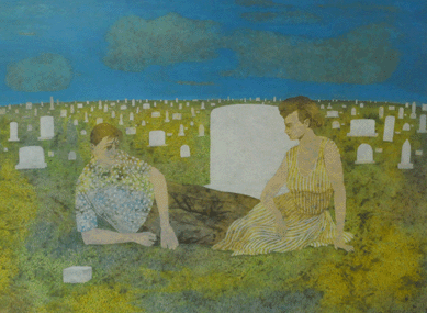 The Carroll Cloar tempera on board titled "The Tryst†sold to a buyer in the gallery for $12,925. 