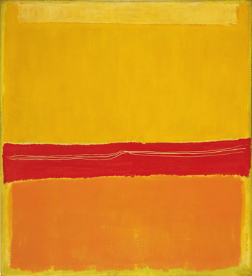 Mark Rothko's "No. 5/No. 22,†1950, is another example of his signature atmospheric color field paintings †stacked rectangular shapes in carefully harmonized colors.