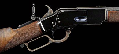 A rare Winchester 1st Model 1873 "One of One Hundred†lever-action rifle realized $373,750.