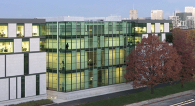 Designed by Foster + Partners of London, the new Art of the Americas Wing features 53 new galleries, including nine period rooms and four Behind the Scenes education galleries. Glass walkways enclose the core of the new structure, which overlooks Forsyth Way. Photo courtesy Chuck Choi.