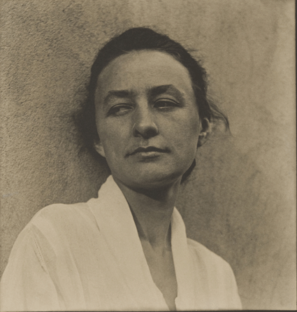 Paul Strand, "Georgia O'Keeffe, Texas,†circa 1917, platinum print. Promised gift of Marjorie and Jeffrey Honickman.