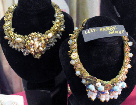 Wiener Werkstätte jewelry by Leni Kubon Grothe was offered at Pat Frazer, Easton, Conn.