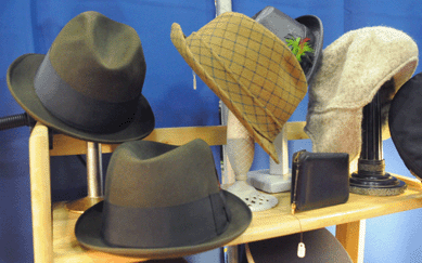 Aside from the fashionable clothes offered at Queen Ann's Lace, Prospect, Conn., hats proved popular.