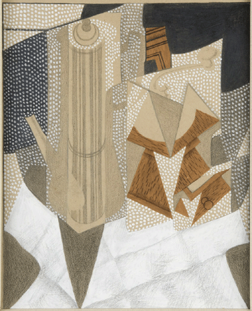 Juan Gris (1887‱927), "Coffee Grinder,†1916, gouache and graphite pencil on paper, 18¼ by 11 5/8 inches, Kasper Collection. ©Morgan Library & Museum.