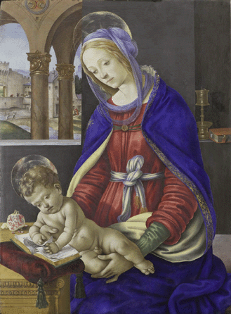 Filippino Lippi (Italian, 1457?‱504), "Madonna and Child,†circa 1485, tempera, oil and gold on wood; 32 by 23½  inches. The Metropolitan Museum of Art, The Jules Bache Collection, 1949.