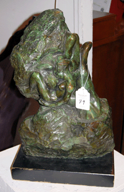 The Auguste Rodin foundry plaster of "The Hand of God†garnered $1,287.