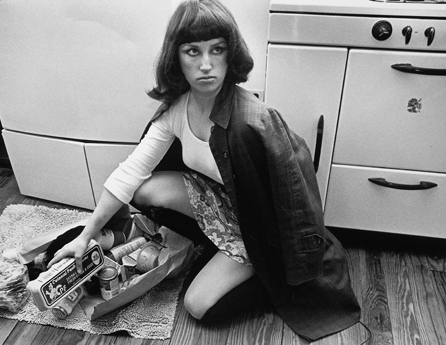 Cindy Sherman, untitled film still #10, 1978, gelatin silver print, 8 by 10 inches. Courtesy the artist and Metro Pictures, New York City.