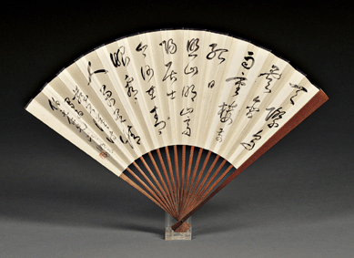 A painted silk fan from the P.Y. Yan collection by Wu Hufan was a 1927 gift from the artist and sold for $88,874.