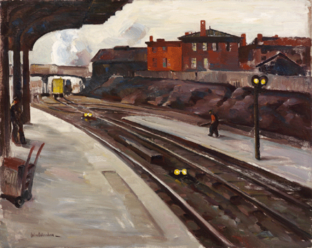 John Folinsbee, "Trenton Platform,†1929, oil on canvas, 32 by 40 inches. Private collection.