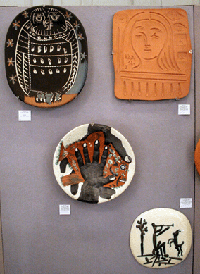 Art pottery expert Sylvia Powell of London emphasized mid-Twentieth Century designs by Picasso for Valluris and by Jean Cocteau for Villefranche.