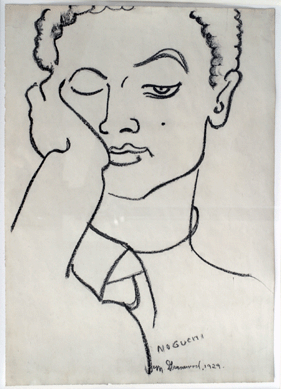 Noguchi's great friend and muralist Marion Greenwood made this 14-by-10-inch pencil and crayon portrait of the sculptor soon after they met in the late 1920s. Signed by both and dated 1929, it is in the collection of Janis Conner and Joel Rosenkranz. ⁍ark Ostrander photo
