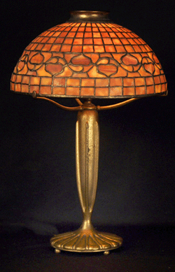 A signed Tiffany Studios Acorn table lamp went for $8,913.
