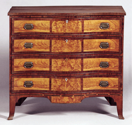 A Portsmouth chest so rare that American furniture scholar Brock Jobe described it as "practically never heard of†brought $314,000.