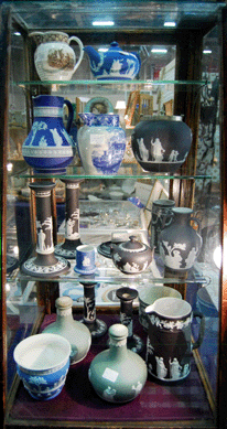 Wedgwood ceramics from Ten Mile Antiques of Attleborough, Mass.