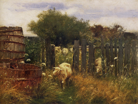 George Inness (1825‹4), "Back of Nichols' Barn, 'Sconset,†1883. Nantucket Historical Association.