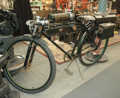 The steampunk bicycle was the creation of Jack Demarest of Mansfield, Mass., and shown by ModVic, Sharon, Mass.