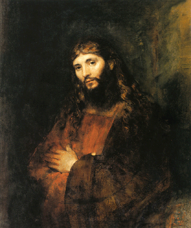 Rembrandt van Rijn (Dutch, 1606‱669), "Christ with Arms Folded,†circa 1657‱661, oil on canvas, 43 by 35½ inches. Bequest of Charlotte Pruyn Hyde to the Hyde Collection, Glens Falls, N.Y., 1971. ⁊oseph Levy photo