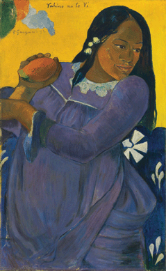 Paul Gauguin, "Vahine no te vi (Woman of the Mango),†1892, oil on canvas.  The Baltimore Museum of Art: The Cone Collection, formed by Dr Claribel Cone and Etta Cone of Baltimore.