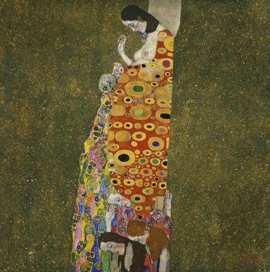 Gustav Klimt (1862‱918), "Hope II (Vision),†1907‰8, oil, gold, and platinum on canvas, The Museum of Modern Art, New York; Jo Carole and Ronald S. Lauder, and Helen Acheson Funds, and Serge Sabarsky.
