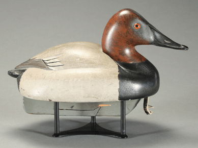 This canvasback drake by Ferdinand Bach sold over its high estimate for an auction record price of $54,625.
