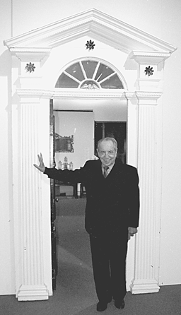 The famous front door to Israel Sack, Inc, is now at Winterthur Museum.