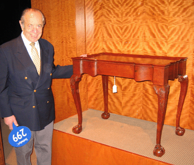 Albert made a splash in 2005 when he purchased Nicholas Brown's mahogany scalloped-top tea table for $8.4 million at Sotheby's.