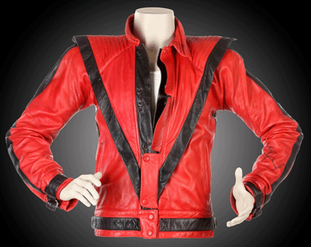 Michael Jackson's jacket worn in the Thriller video sold for $1.8 million.