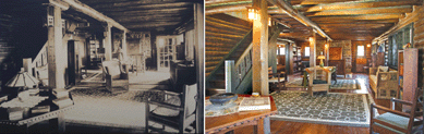 Almost a time capsule, the living room at Craftsman Farms remains mostly unchanged.